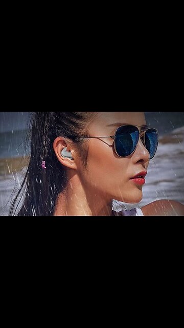 Ultra-thin Waterproof Invisible Wireless Noise-cancelling Sports Sleep Headphones with Mic