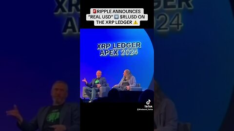 Ripple’s CEO Brad Garlinghouse Announces “Real Stablecoin” $RLUSD on the XRP Ledger, XRPL Apex. #XRP