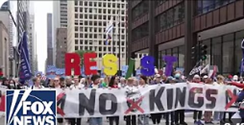 Prominent Democrats join 'No Kings' protests as Republicans blast 'hate America rally'