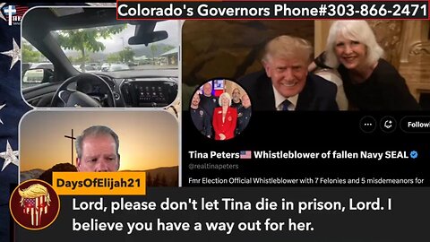 🚨Juan O'Savin: Tina Peters is Sick! She Might DIE! Her CANCER back? Help! PRAY🙏 Call Colorado Governor: 303-866-2471