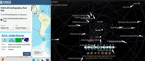 HOLY BLEEP! SECOND 7.6 EARTHQUAKE TODAY!!! 17 COMETS INBOUND NOW!?? ISLAMIC MILITARY BASE IN IDAHO?!