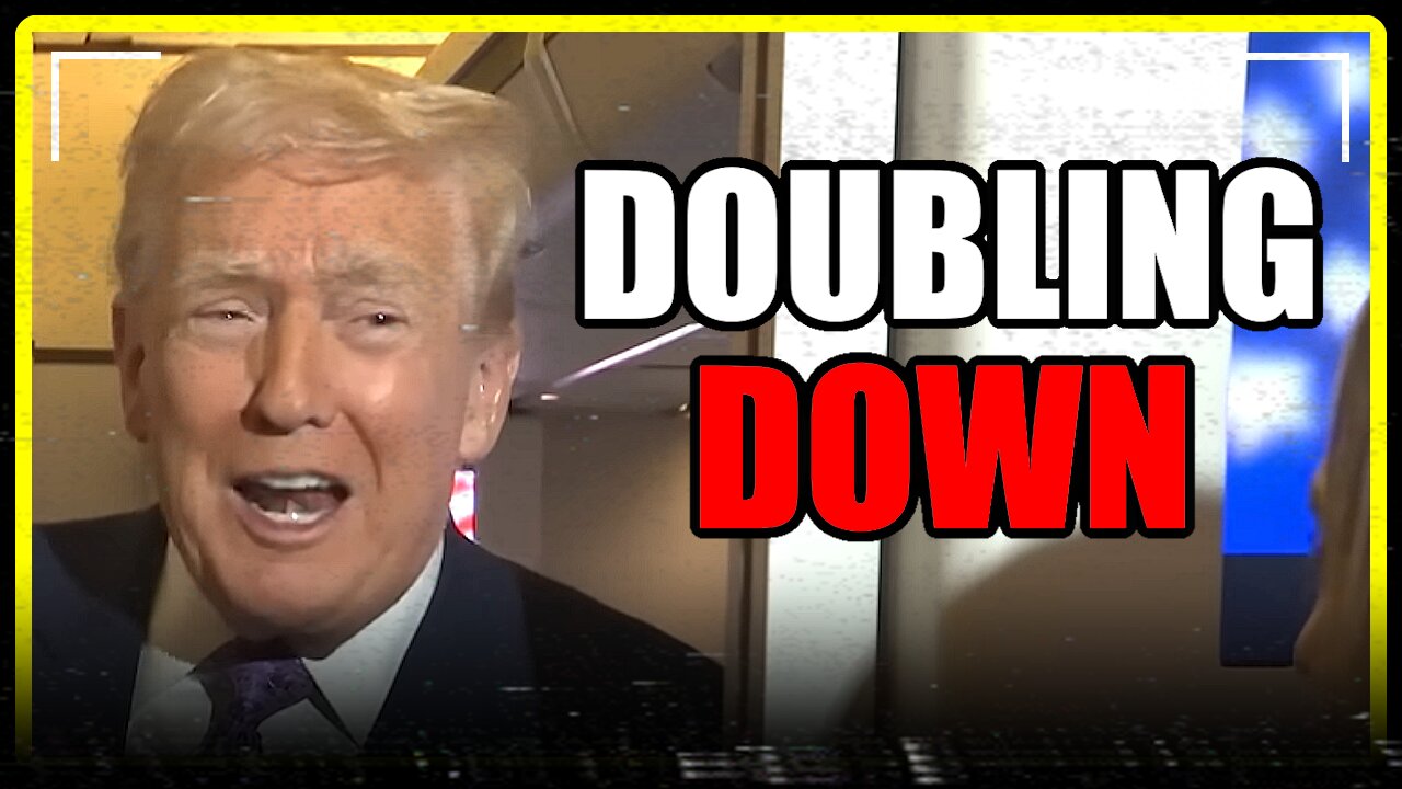 Trump just RAMPED IT UP.