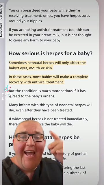 Herpes and babies
