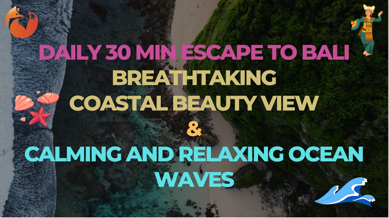 🌴 Escape to Bali: Breathtaking Coastal Beauty View - Enjoy Calming and Relaxing Ocean Waves 🌊