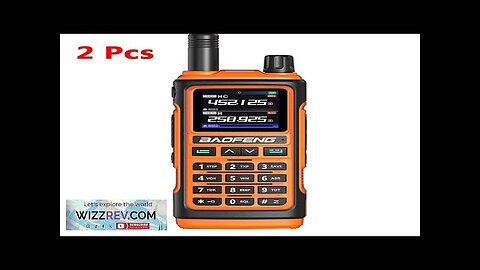 2Pcs Orange Baofeng UV-17 Pro GPS Handheld Walkie Talkie Six Bands Wireless Review