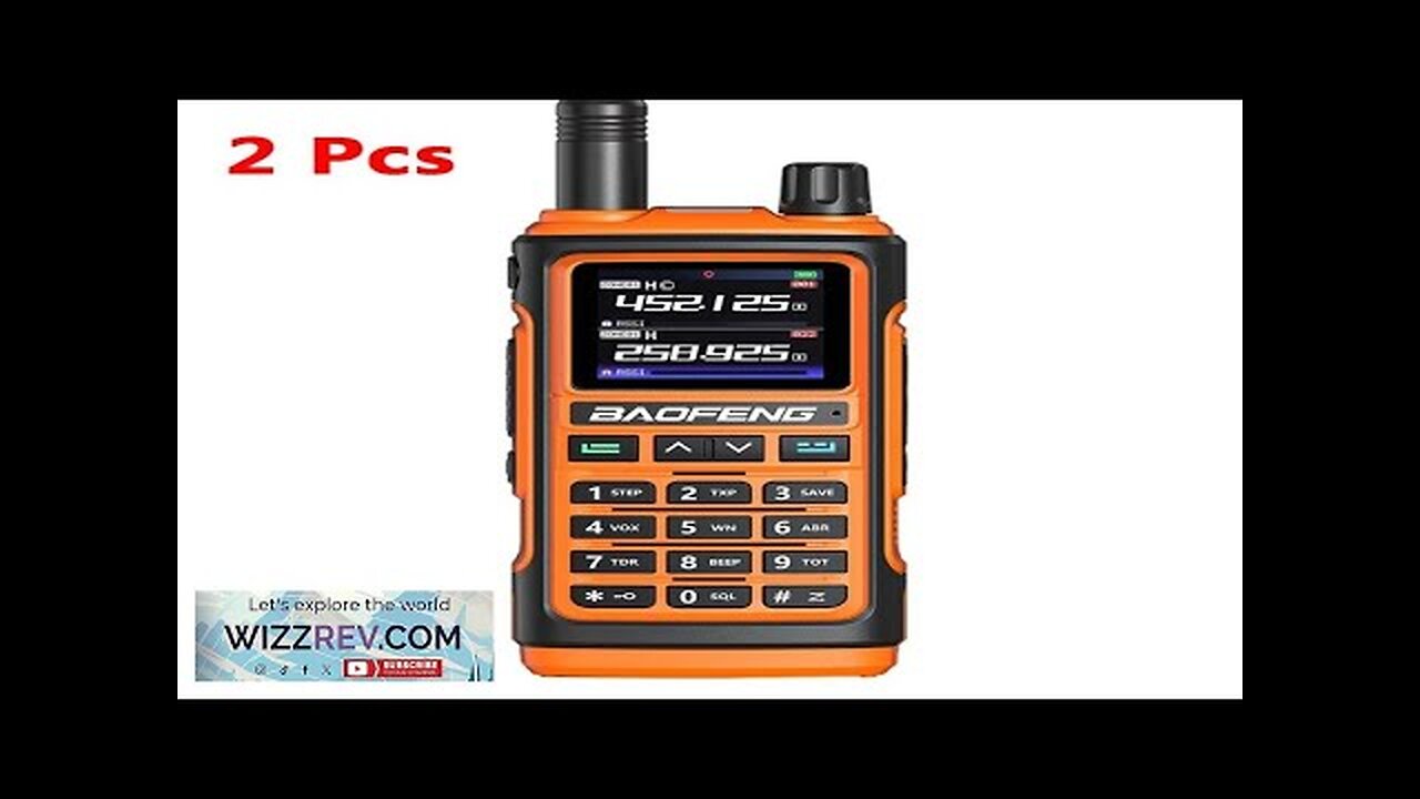 2Pcs Orange Baofeng UV-17 Pro GPS Handheld Walkie Talkie Six Bands Wireless Review