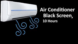 Air Conditioner Sound - Black Screen - Sleep, Relax, Rest (Video)