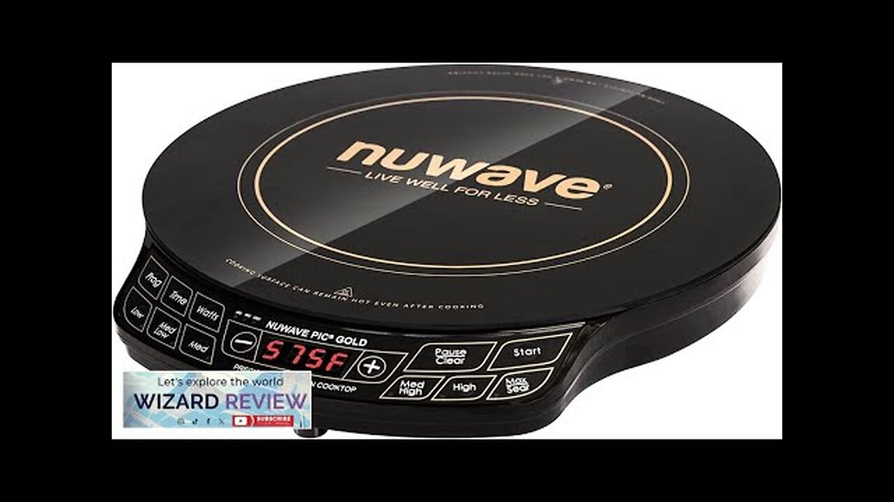 Nuwave Gold Precision Induction Cooktop Portable Powerful with Large 8” Heating Coil100°F Review