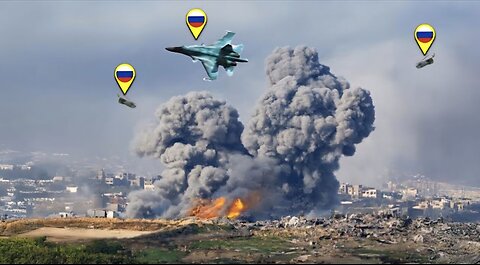 Footage You Won't See in the Media: Su-34 FAB-3000 Destroys NATO Weapons Depot!