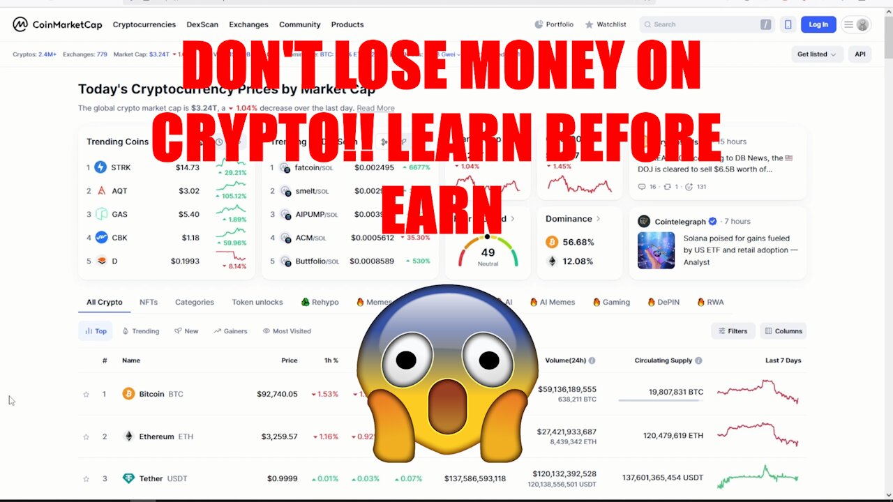 Coin Market Cap Explained - Tutorial For Crypto Beginners