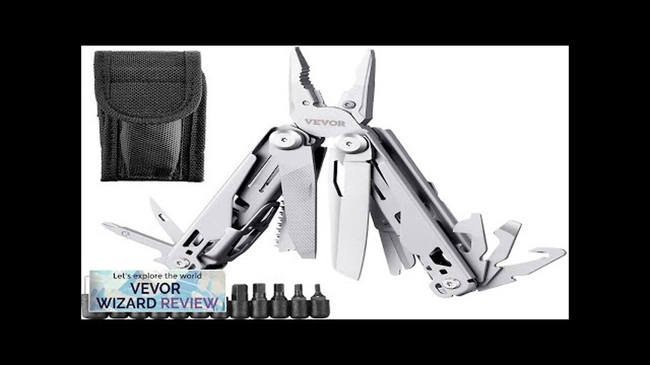 VEVOR 17-In-1 Multitool Pliers Multi Tool Pliers Cutters K-nife Scissors Ruler Review