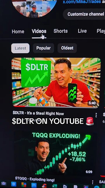 $DLTR ON YOUTUBE EDUCATION 🔥