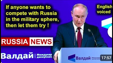 If anyone wants to compete with Russia in the military sphere, then let them try!