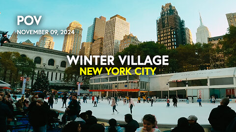 ❄️✨ NEW YORK CITY WALK: POV Bank of America Winter Village - Bryant Park, Manhattan, NY USA