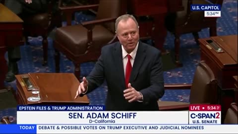 Schiff and Whitehouse Take to Senate Floor to Lay Out Trump's Full Epstein Files Coverup