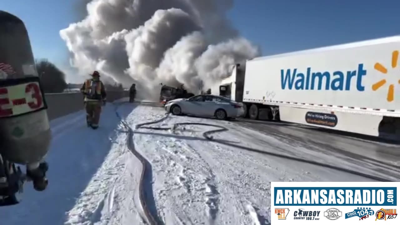 WATCH: Firefighters Release Updated Footage Of Truck Fire