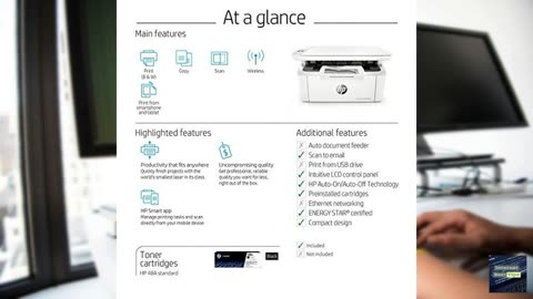 HP LaserJet Pro M29w Wireless All-in-One Laser Printer