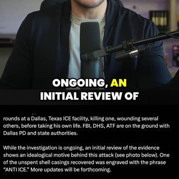 Kash Patel EXPOSES Anti ICE Motive Behind Dallas Shooting