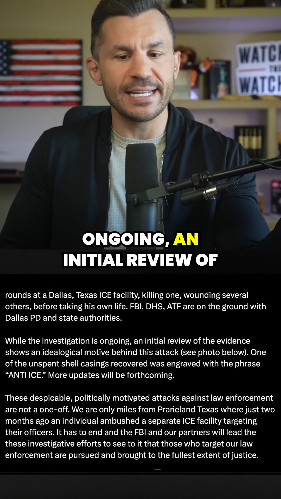 Kash Patel EXPOSES Anti ICE Motive Behind Dallas Shooting