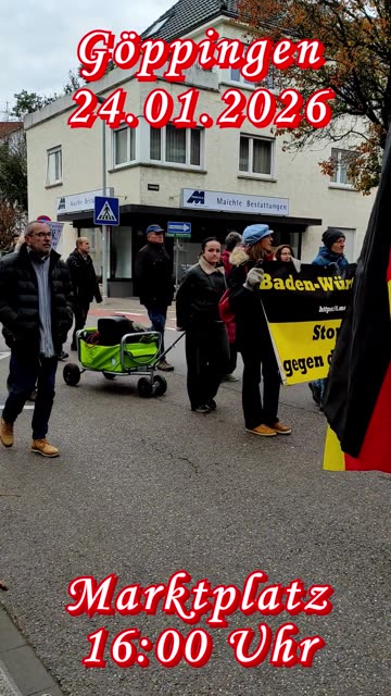 Werbung 💥 Göppingen 💥 24.01.2026 💥 Marktplatz 💥 16:00 Uhr 💥
