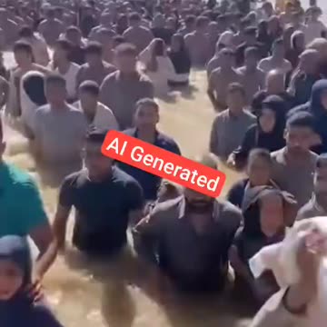 Palestinian social media networks continue to spread low-quality propaganda in the form of AI videos