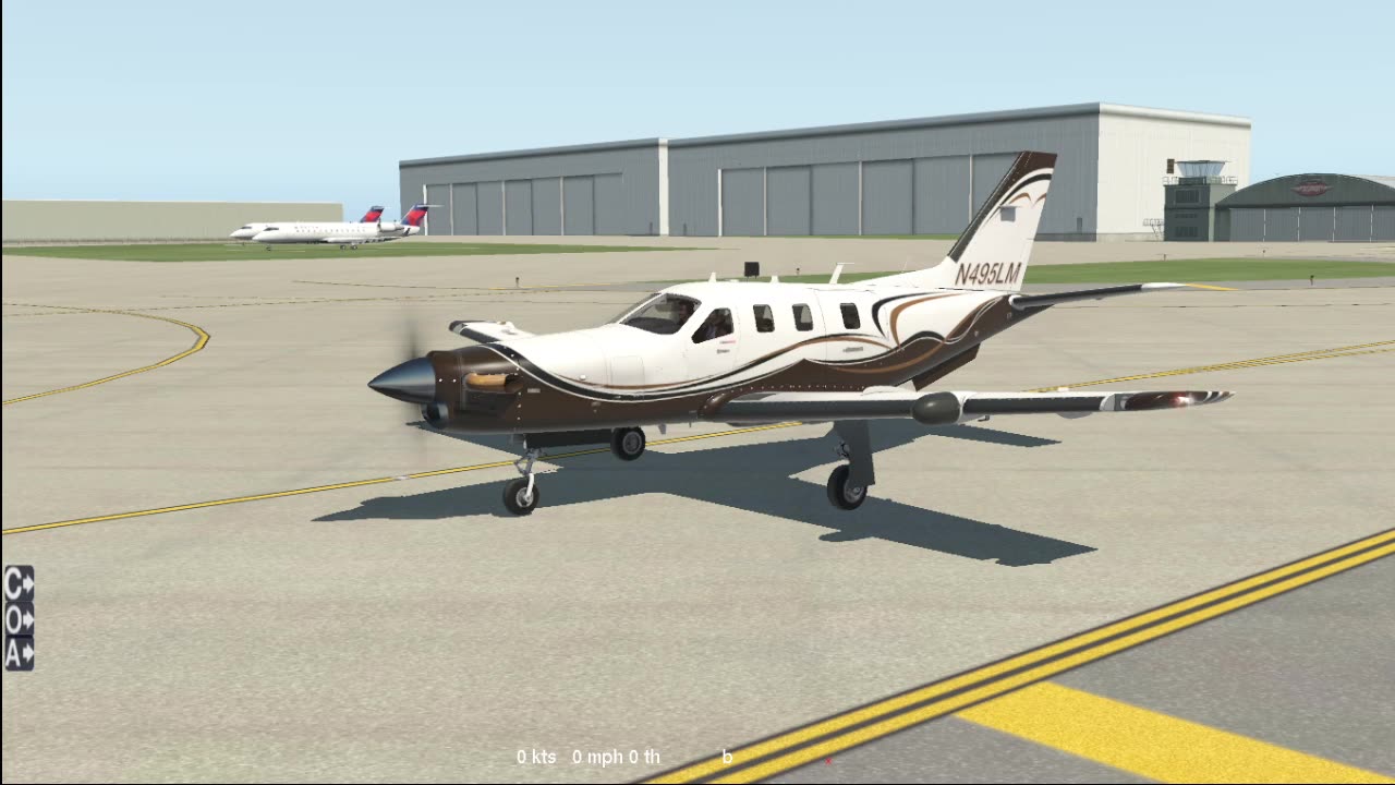 the forgotten TBM-850 for Xplane 10 - flown on Ubuntu 24 LTS -