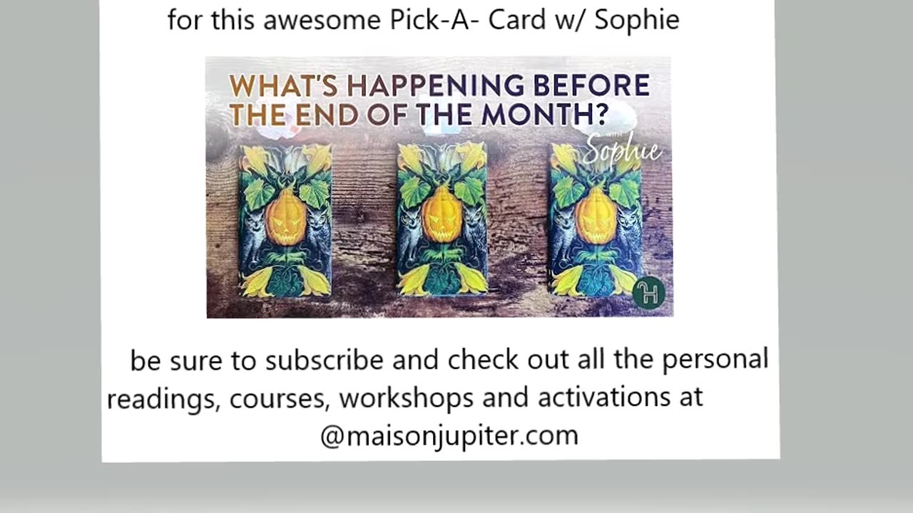 What's happening before the end of the month? 🔮 PICK-A-CARD THURSDAYS