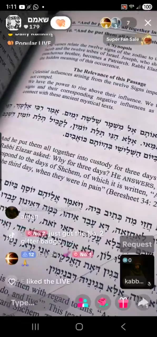 Noon Zohar. R ALEPH AND YOERI 🤍 And he put them altogether into custody. (MIKETZ 10) 11/29/25