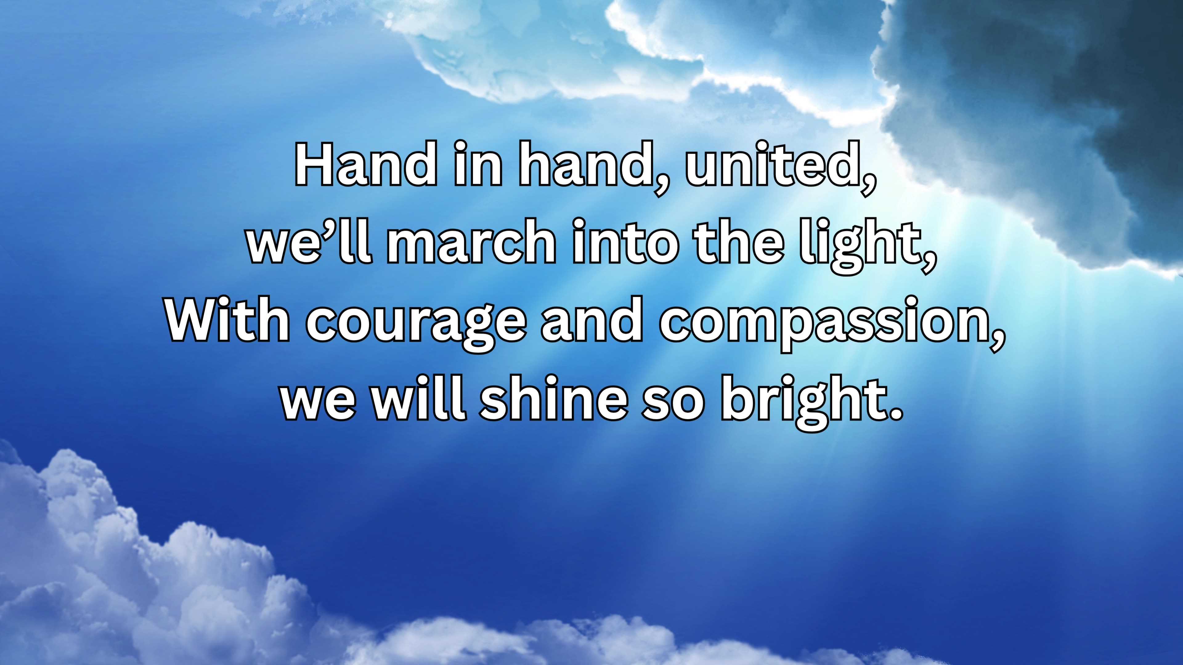 Be Strong and Courageous - Song