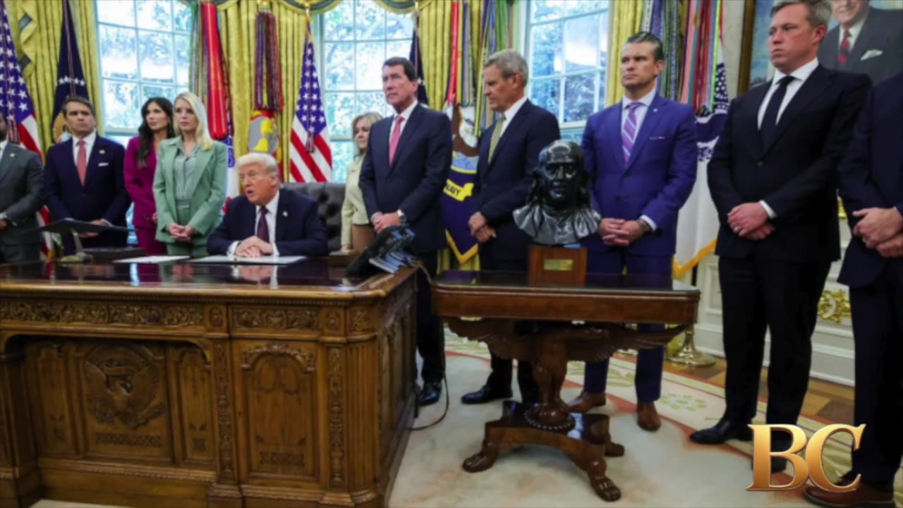 Trump signs memorandum ordering probes of groups aiding ‘organized political violence’