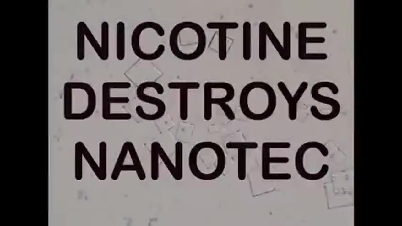 WATCH AS NICOTINE DESTROYS INJECTABLE NANOTECHNOLOGY (under the microscope)