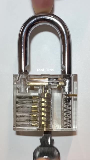 Transparent Acrylic Padlock for Locksmith Training
