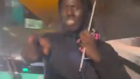 Black rapper closes down French street