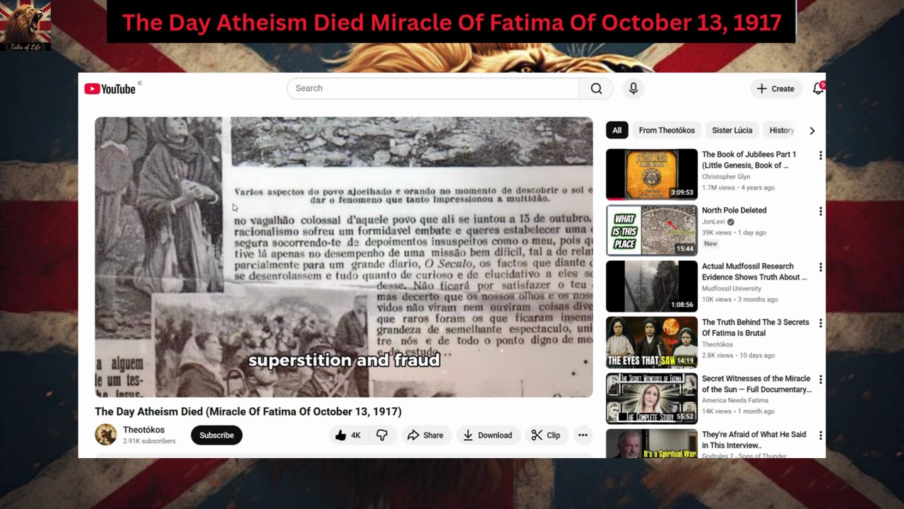 The Day Atheism Died Miracle Of Fatima Of October 13, 1917