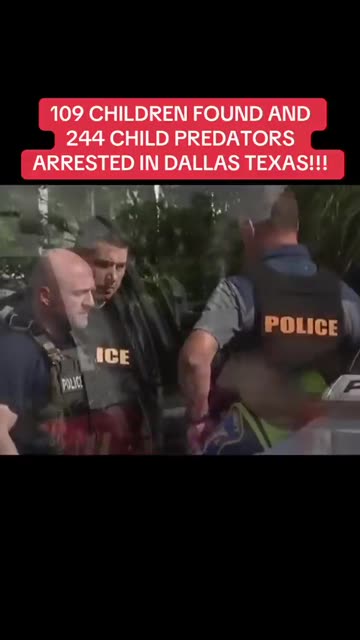 They rescued 109 children in Dallas after arresting 244 predators.