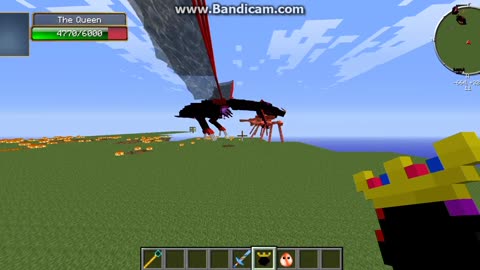 minecraft mob battle The queen vs Crabzilla