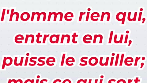 « Ce qui vient du cœur rend l’homme impur » Marc 7:15. #shortvideo #youtubeshorts #ytshorts #reels