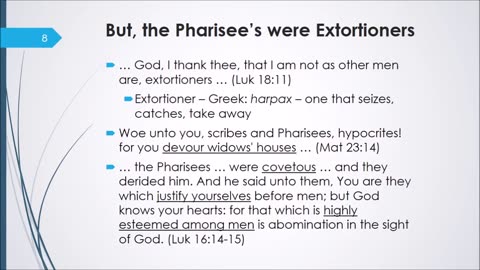 PARABLE OF PHARISEE AND TAX COLLECTOR