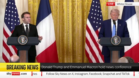 Presidents Trump And Macron Hold Joint Press Conference February 24th, 2025