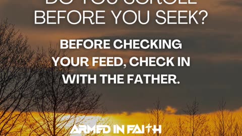 Choose God’s voice first.