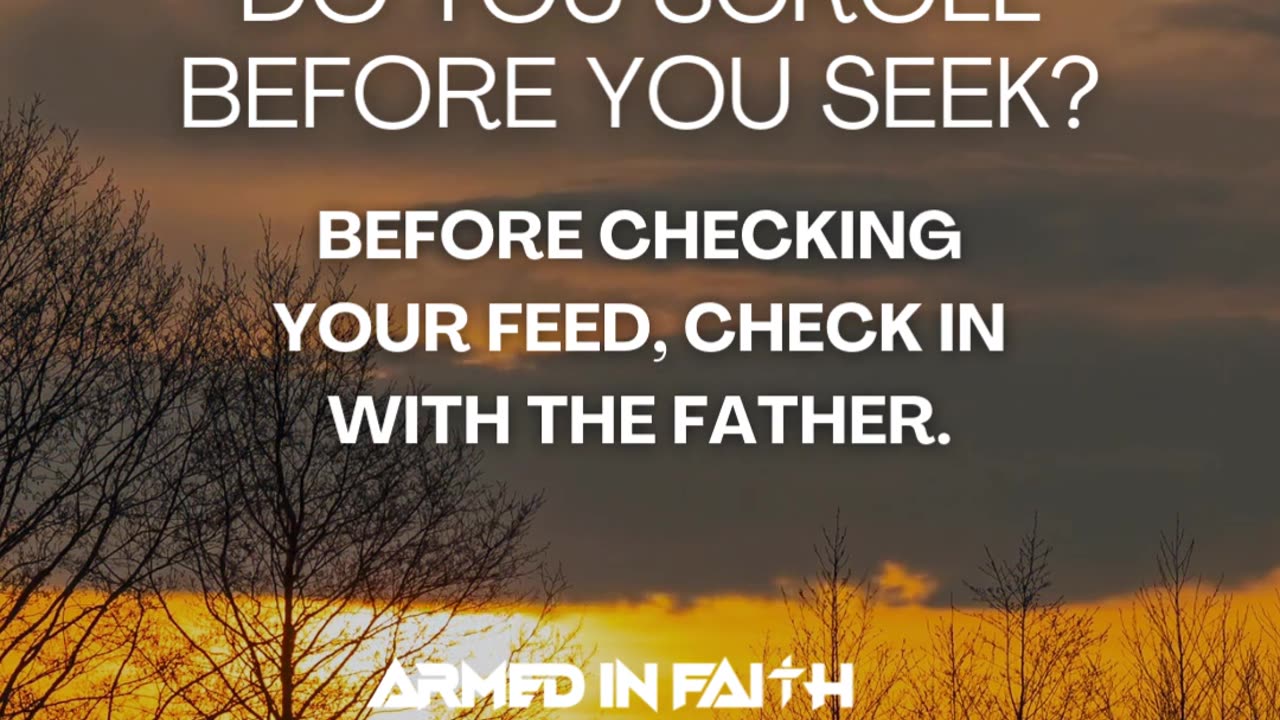 Choose God’s voice first.