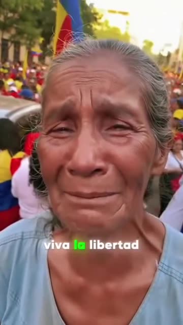 Venezuelans are crying thanking Trump and America for freeing them from Nicolas Maduro