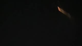 Space debris burns up over the skies of Sacramento, California, reports.