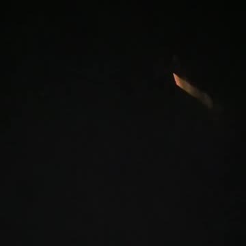 Space debris burns up over the skies of Sacramento, California, reports.