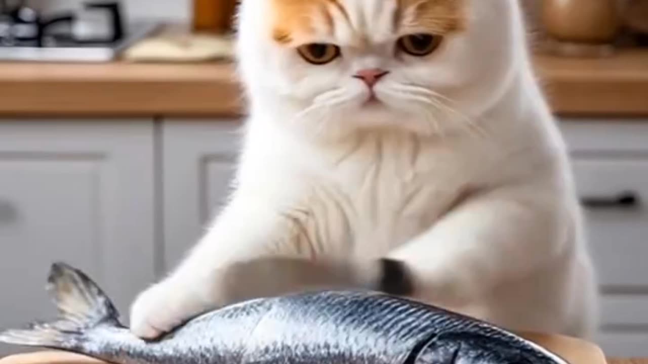 how the cat is catching the fish #cat #fish #animal