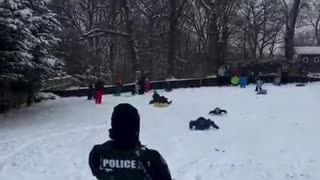 When grumpy neighbors report kids skating in front of their house.