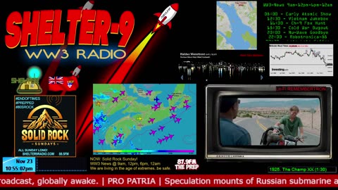 LIVE 24/7 Music/Wx/Prepping/WW3-News