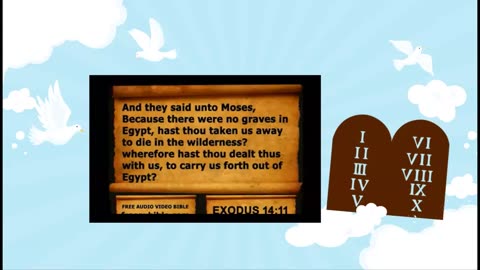 Audio Bible with KJV text Exodus Chapter 14