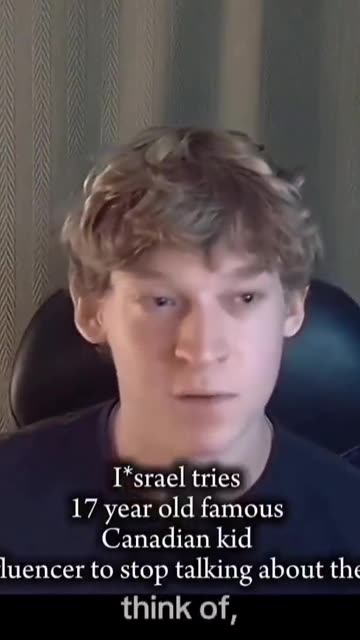 Stop talking about Israel says a 17 year old kid