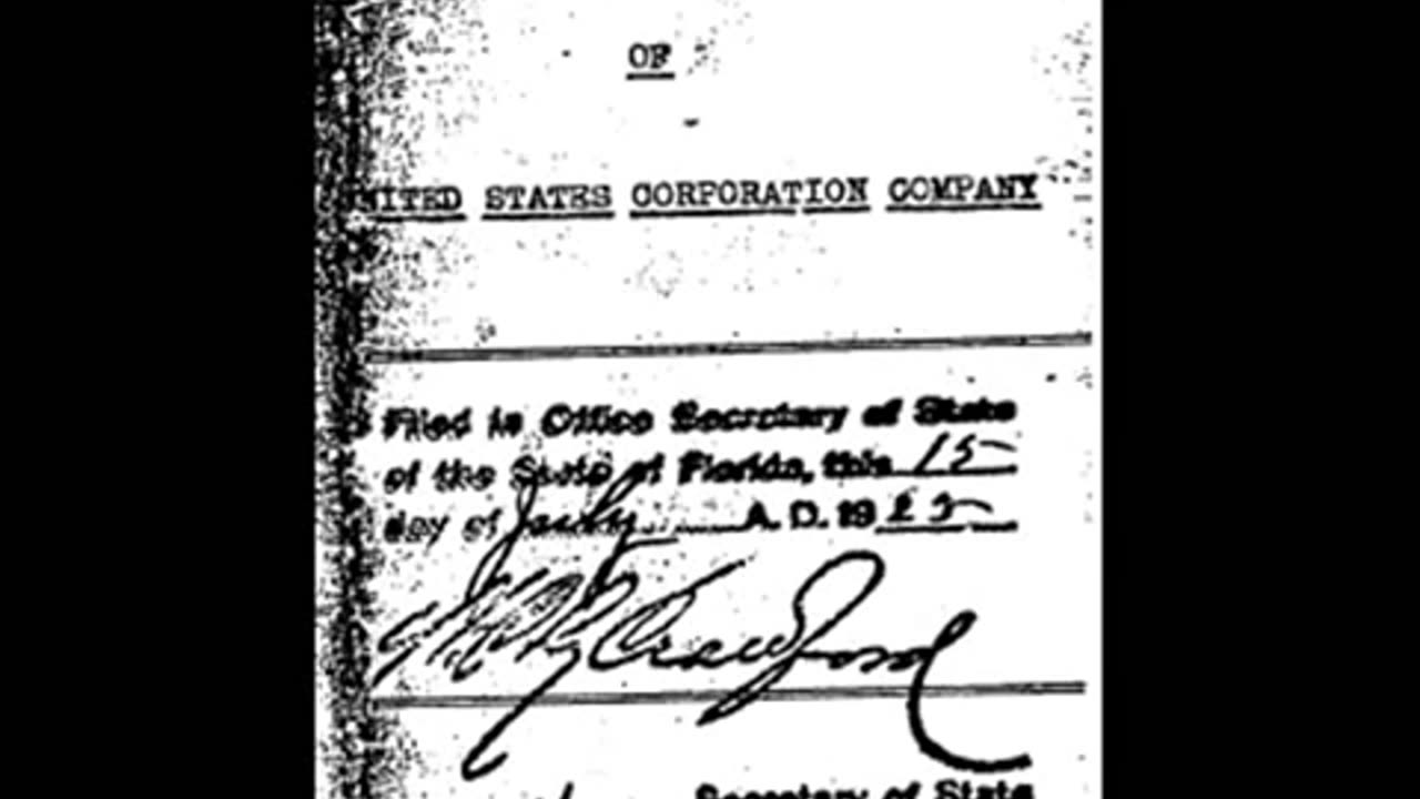 02 THE UNITED STATES CORPORATION COMPANY 1925 Formation of the de Facto Government